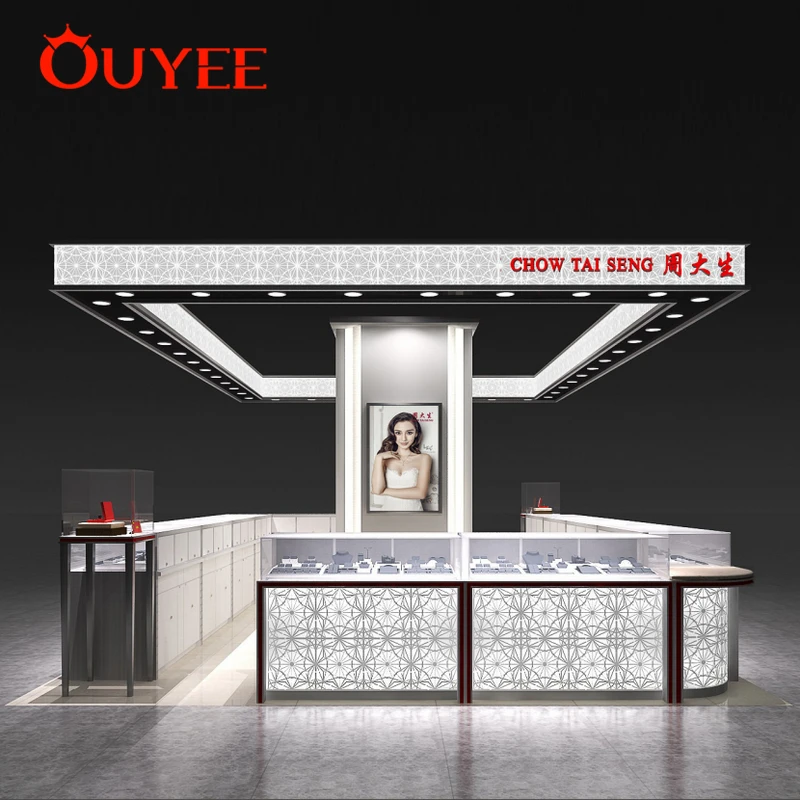Customized-3D rendering jewelry shop design/jewellery display furniture/jewellery interior store design