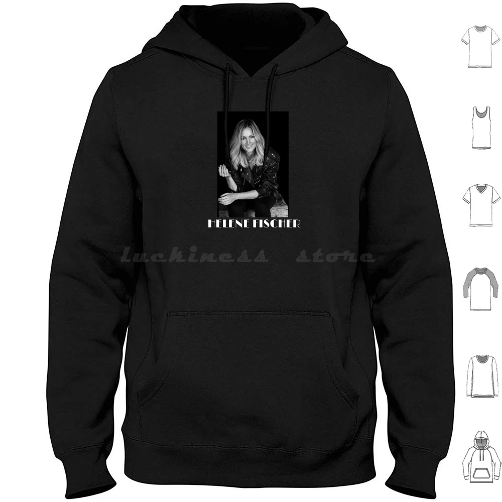 Helene Hoodie Cotton Long Sleeve Music Candid Cool Minimalist Handsome Helene Fashions Exhibition Alternative Helene Magazines