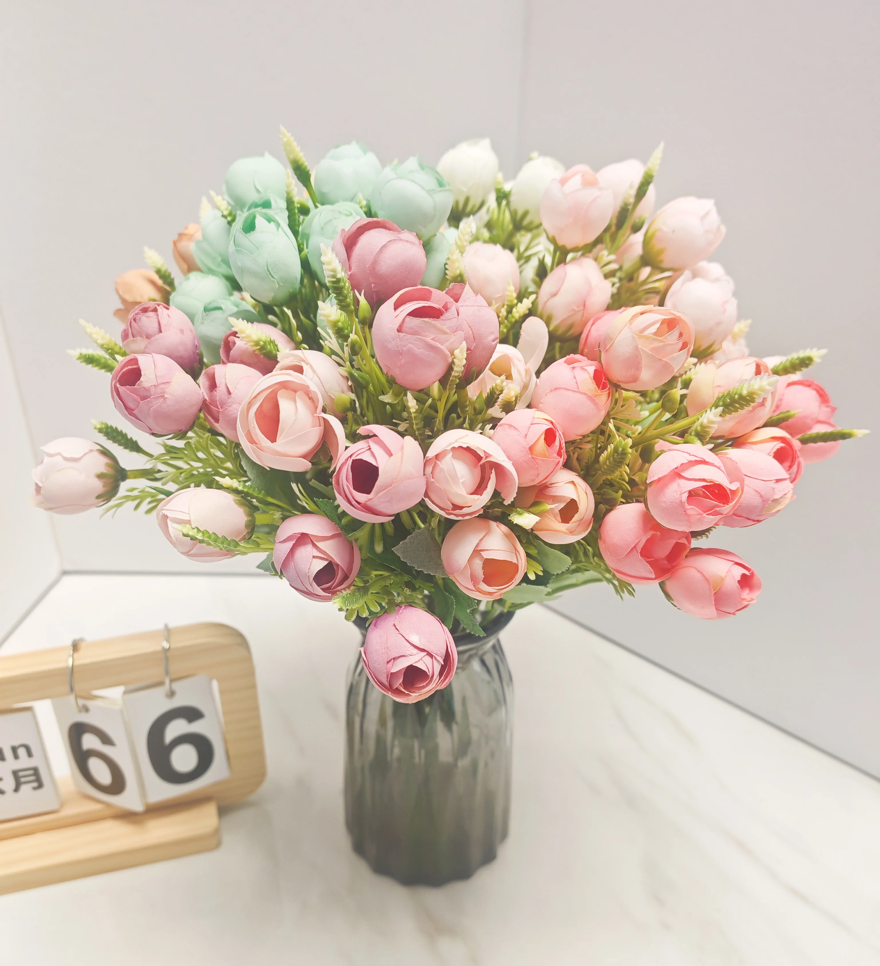 

Artificial Flowers Rose Bouquet bud room bedroom Home table garden plants wedding Birthday Party Christmas gift bride decoration