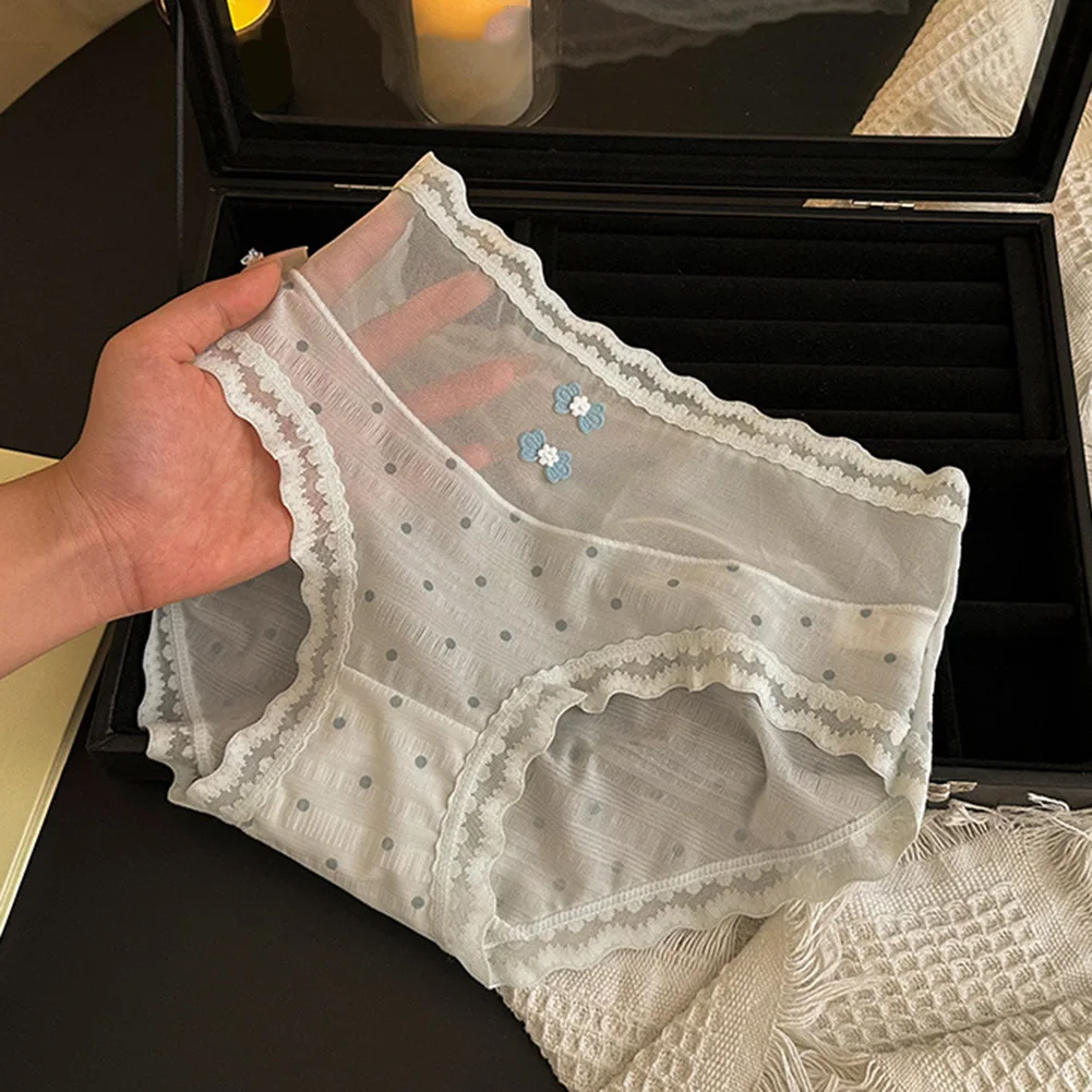 Cute Lace Underpant Breathable Cotton Panties Vacation Holiday Underwear Spring Summer Cotton Panties Breathable