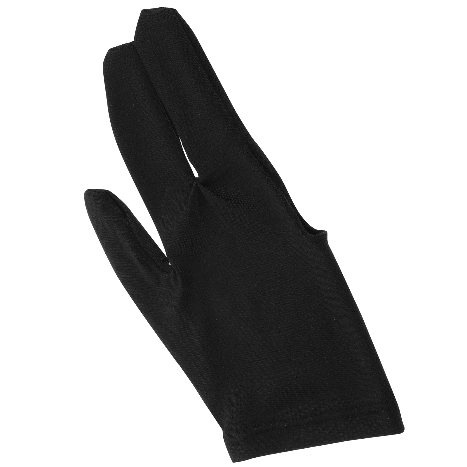 قفازات البلياردو ثلاثة أصابع تجمع جديلة الرياضة قفازات سوداء اليد اليسرى أو اليمنى تنفس شبكة المضادة للانزلاق للاعبين حمام السباحة #3