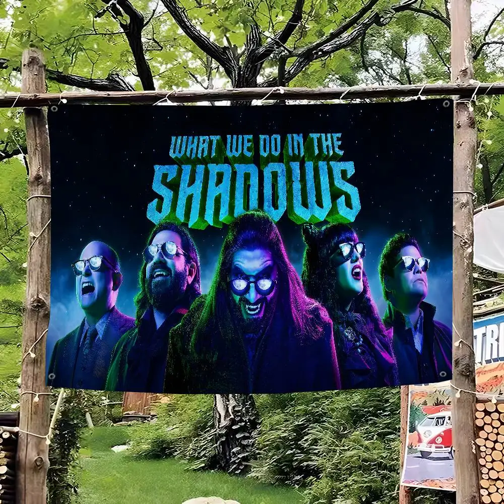 Film What We Do In The Shadows Patroon Banner Art Printing Japanse Muur Vlag Anime Muur Opknoping Home Decor