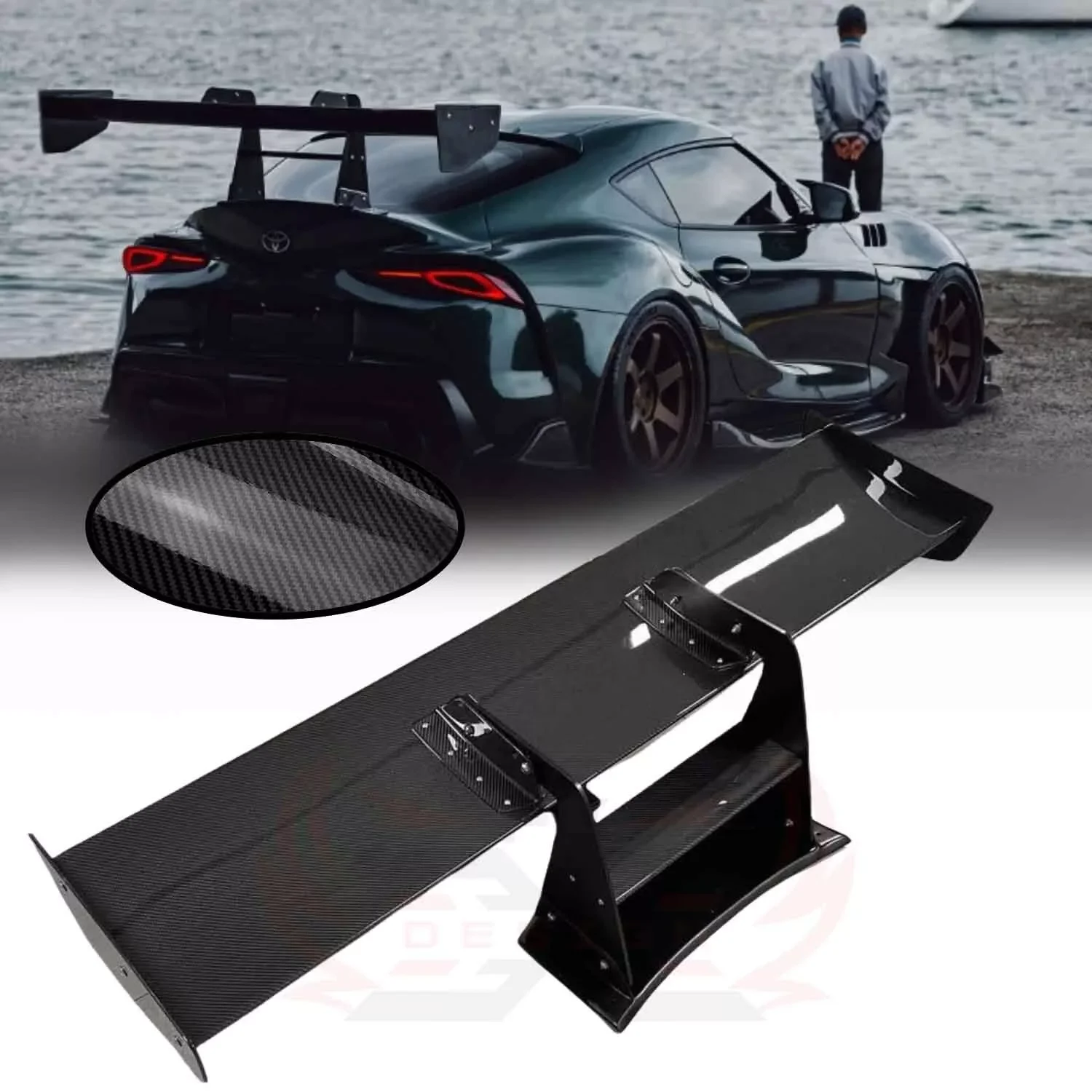 

Real Carbon Fiber Rear Trunk Spoiler Wing For Toyota GR Supra A90 A91 MK5