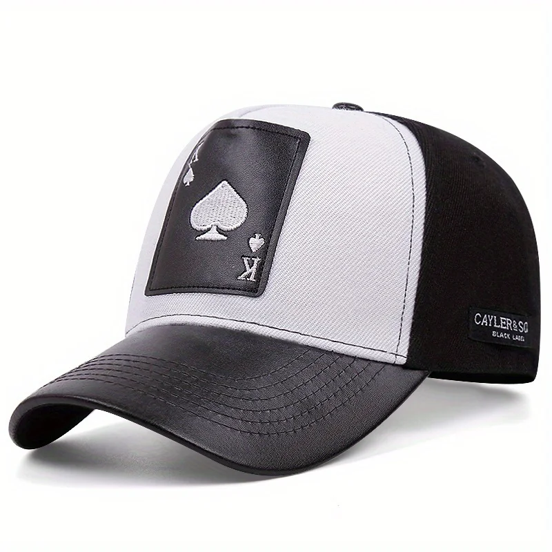 High Quality Baseball Caps Men Snapback Poker Embroidery Trucker Hat Men Hip Hop Sun Hats For Women Outdoor Sports Golf Cap Male