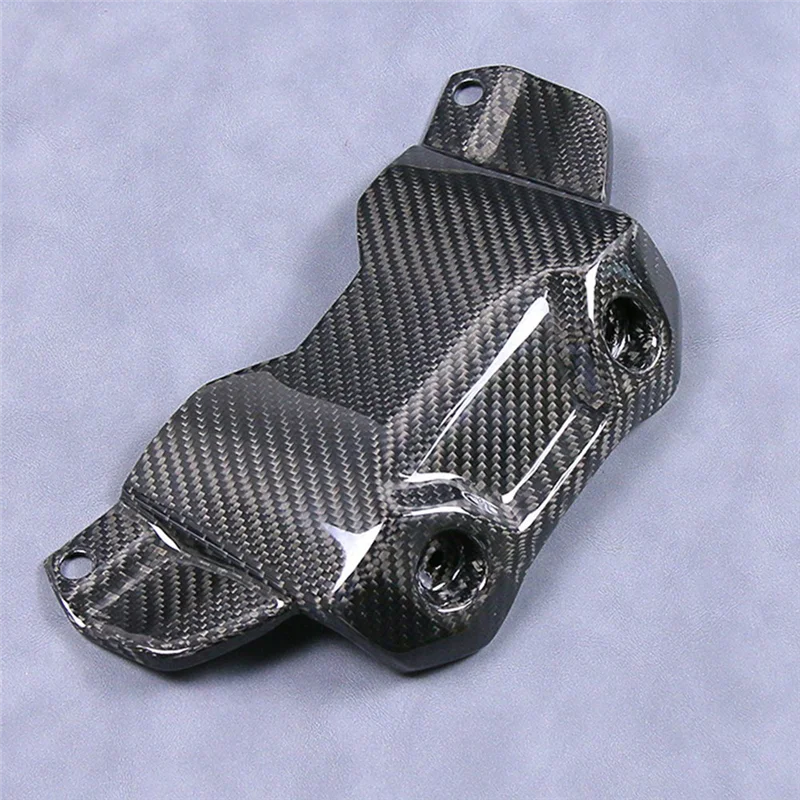 A66P-Motorcycle Front Fuel Tank Cover Carbon Fiber Shell Protective Cover For YAMAHA MT-09 2017-2020