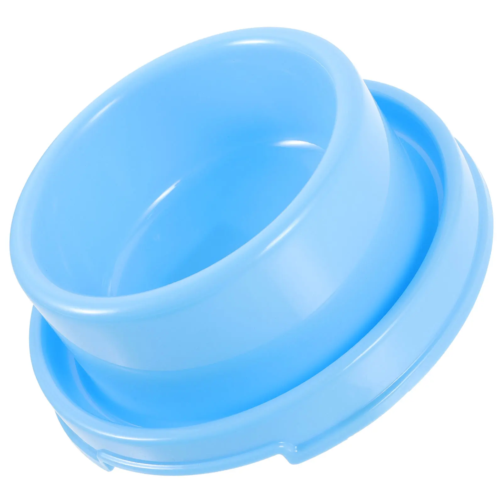 

Pet Bowl Dog Food Container Blue Anti-slip Durable Plastic Anti-Slip Dog Bowl Single Feeding Bowls Pet Supplies