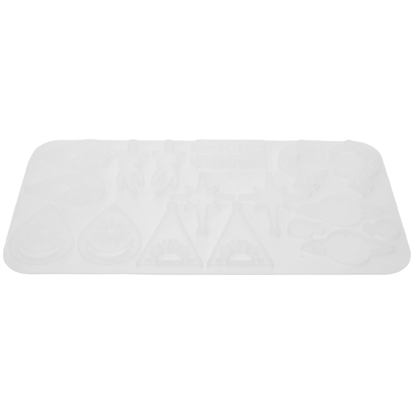 

Epoxy Resin Molds Silicone - Geometric Star Moon Pendant Jewelry Making Mold - DIY Drop Earring Keychain Ornament Casting