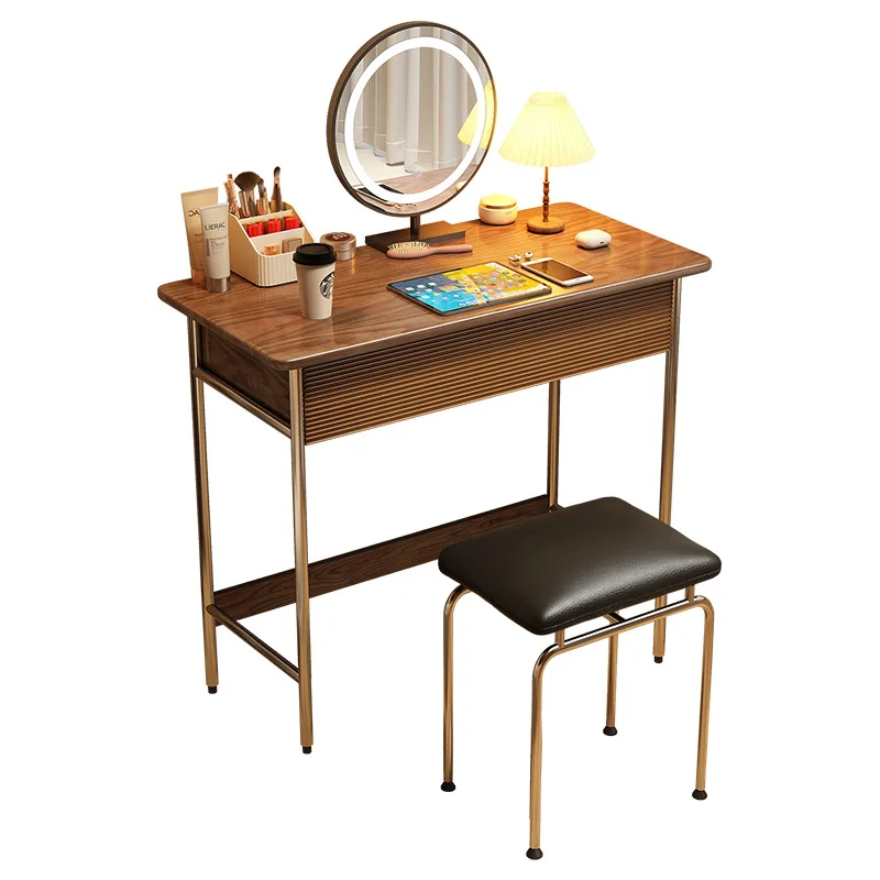 Corner integrated French home light luxury living room bedroom bedside comb makeup table