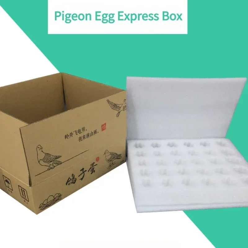 Pearl Cotton Pigeon Egg Protection Tray Express Transport Packaging Case Anti Fall Measures Ventilation Foam Egg Tray Gift Box