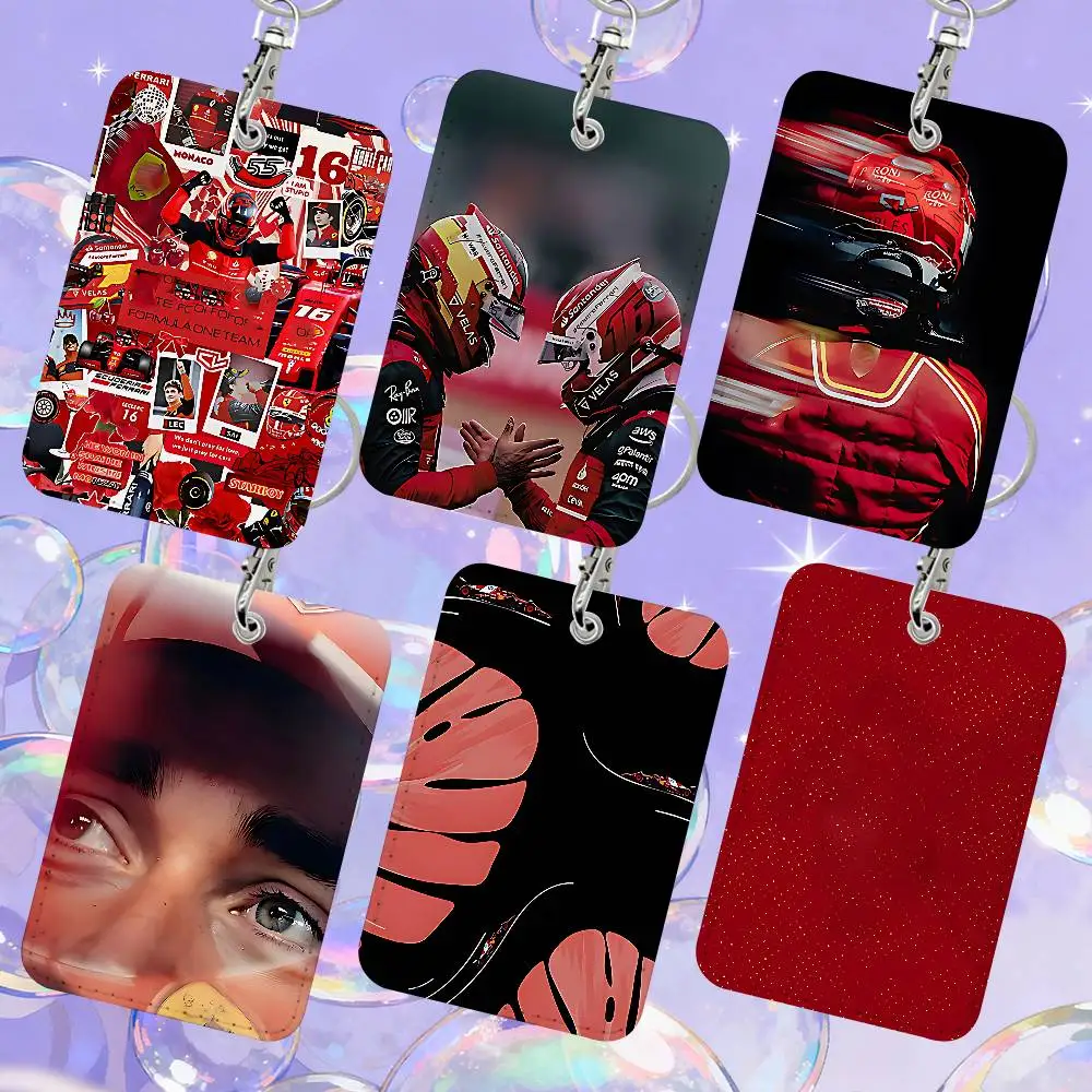

Cool H-scuderias-F-ferrariS 1 Card Holder, Leather Card Storage Box, Key Chain, Access Tag Holder, ID Card Holder, Key Chain