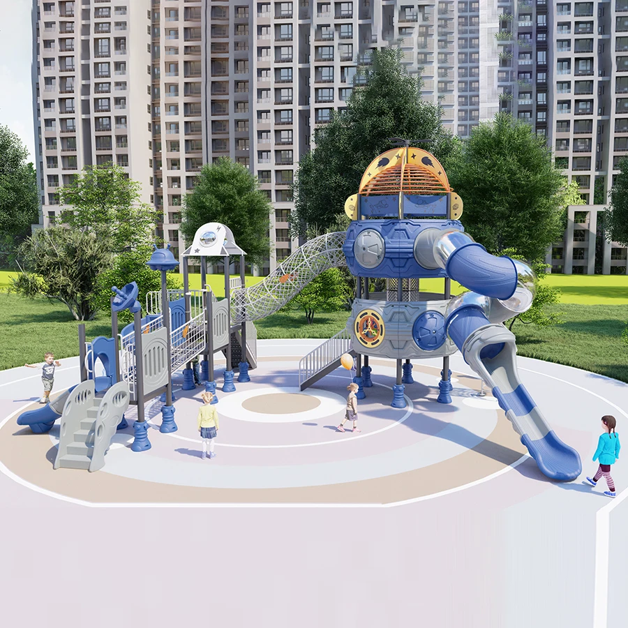 

Outdoor Large-scale Children's Plastic Combination Space Slide Family Adventure Sports Public Amusement Park High-quality