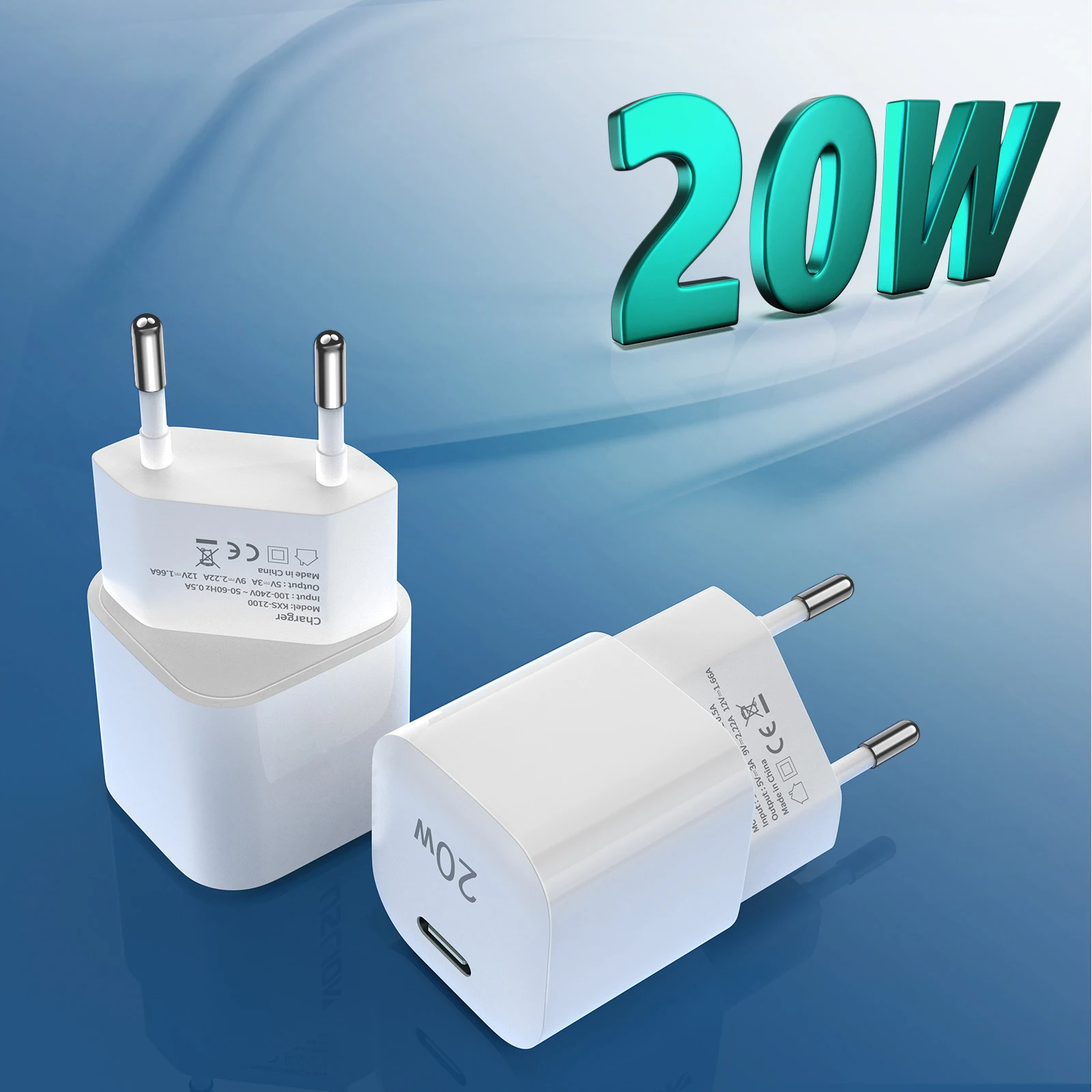 USLION Quick Charge 3.0 QC 4.0 Charger PD 20W USB Type C Fast Charging For iPhone 13 12 Samsung Xiaomi Fast USB-C Phone Charger