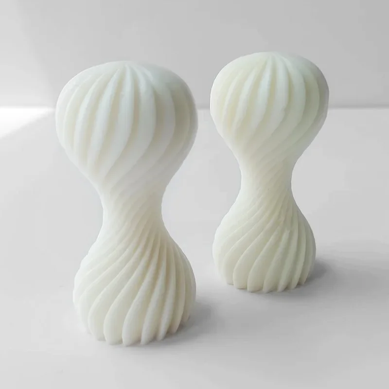 Round Wave Geometry Candle What Modeling Mold Homemade Handmade Soap DIY Plaster Ornaments Mold