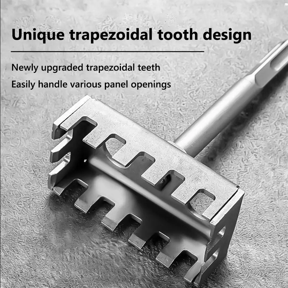 Portable Square Hole Punch Multi-function Rectangle Slot Tool Square Hole Punch Drill Square Hole Socket Sloter