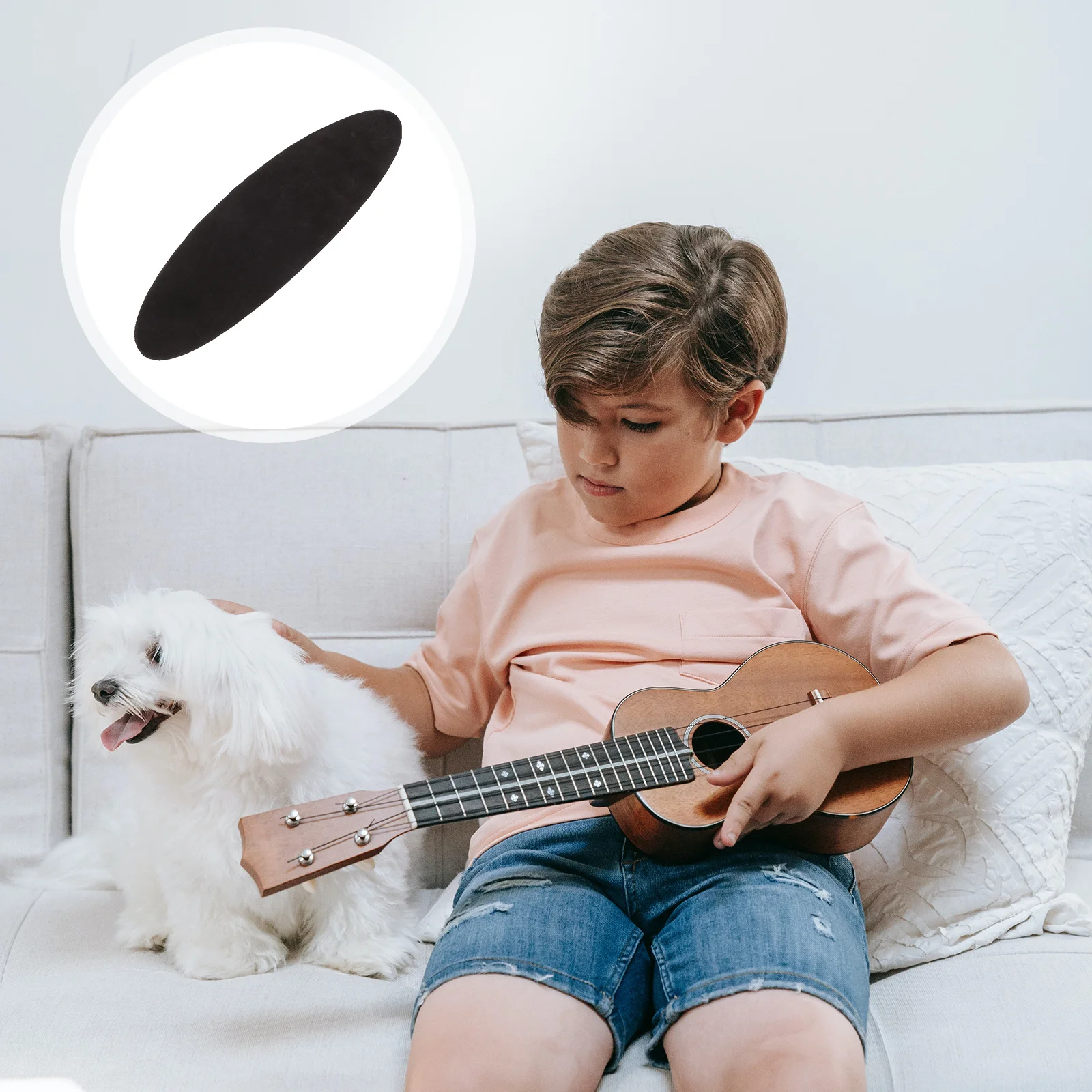 1 pçs tapete de couro antiderrapante para pipa erhu alaúde estabilizar instrumentos leve portátil sem proteção contra danos almofada antiderrapante