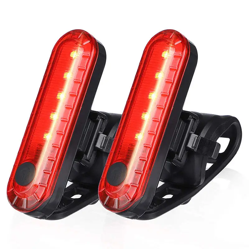 Customized Package Usb Rechargeable Lights Suitable Night Riding Bicycle Lights Bright Bicycle Front and Tail Led Light