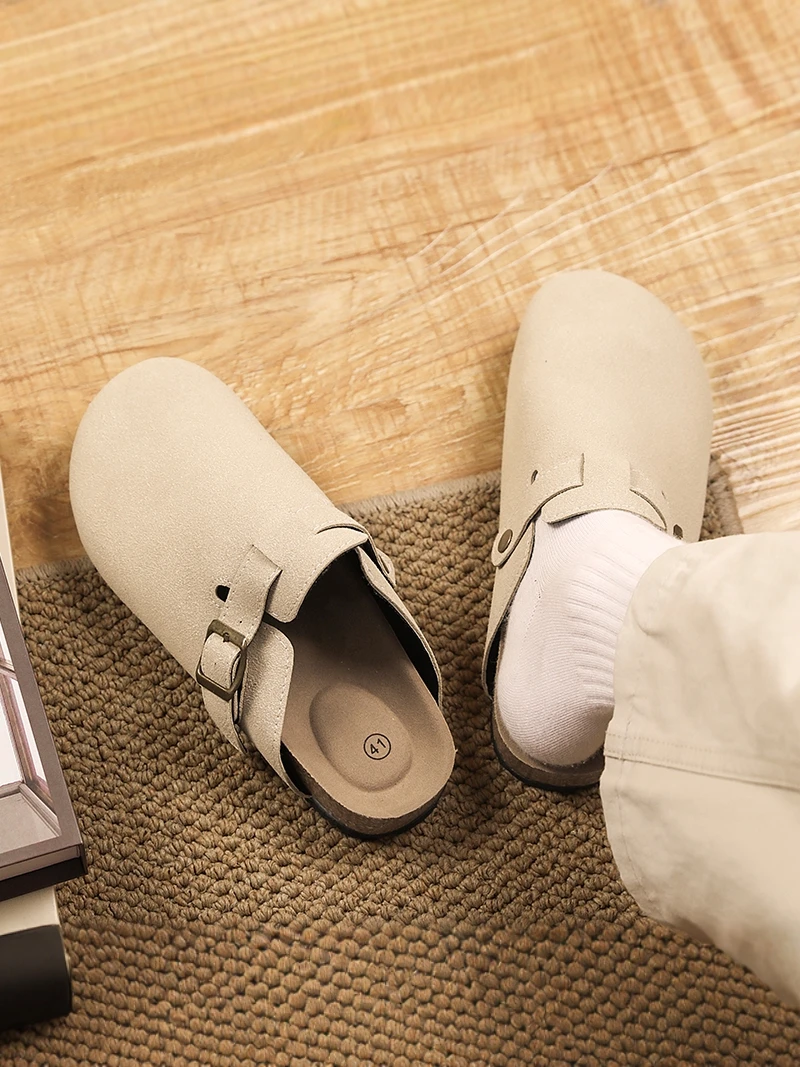 Birkenstyle Men's Slippers 2026 New Summer Outdoor Wear Anti-slip Casual Home Soft Bottom Couple Match Half Slippers