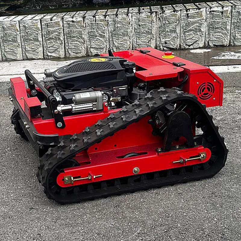 Customized Automatic Mini Smart Self-Propelled Lawn Mower Factory Outlet Remote Control Rubber Crawler for Sale