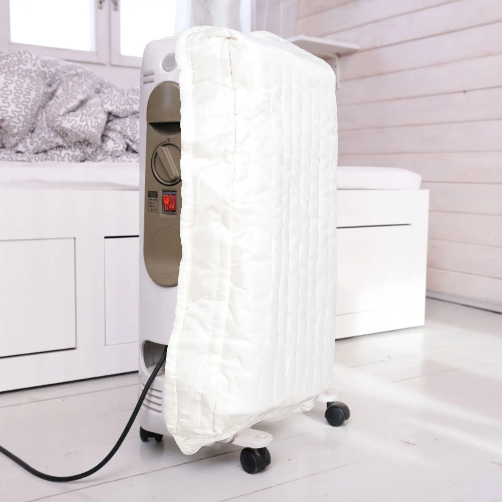 

Air Conditioning Cover Heavy Duty Insulated Washable Dust Wind Shield for Home Indoor Cooling Fan Protective Hood Case