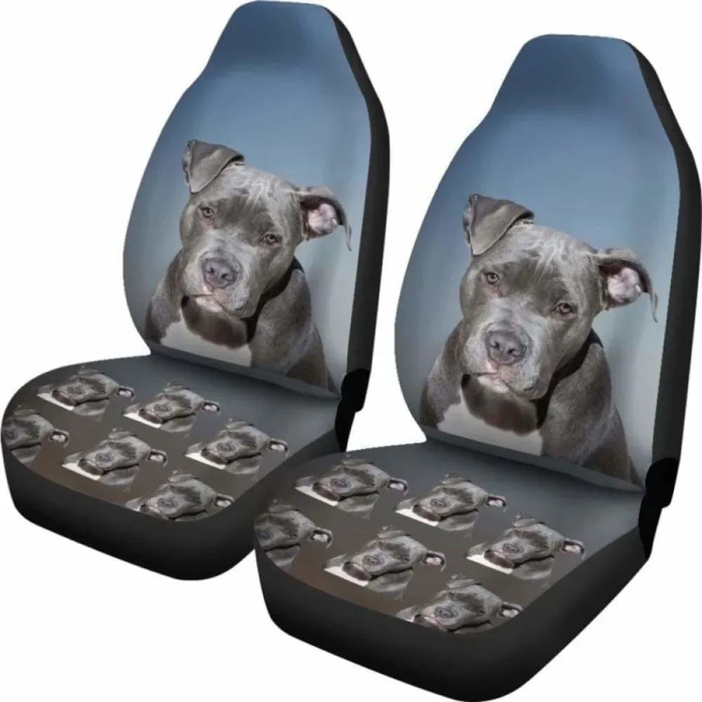 Staffordshire Bull Terrier Car Seat Cover,Pack of 2 Universal Front Seat Protective Cover