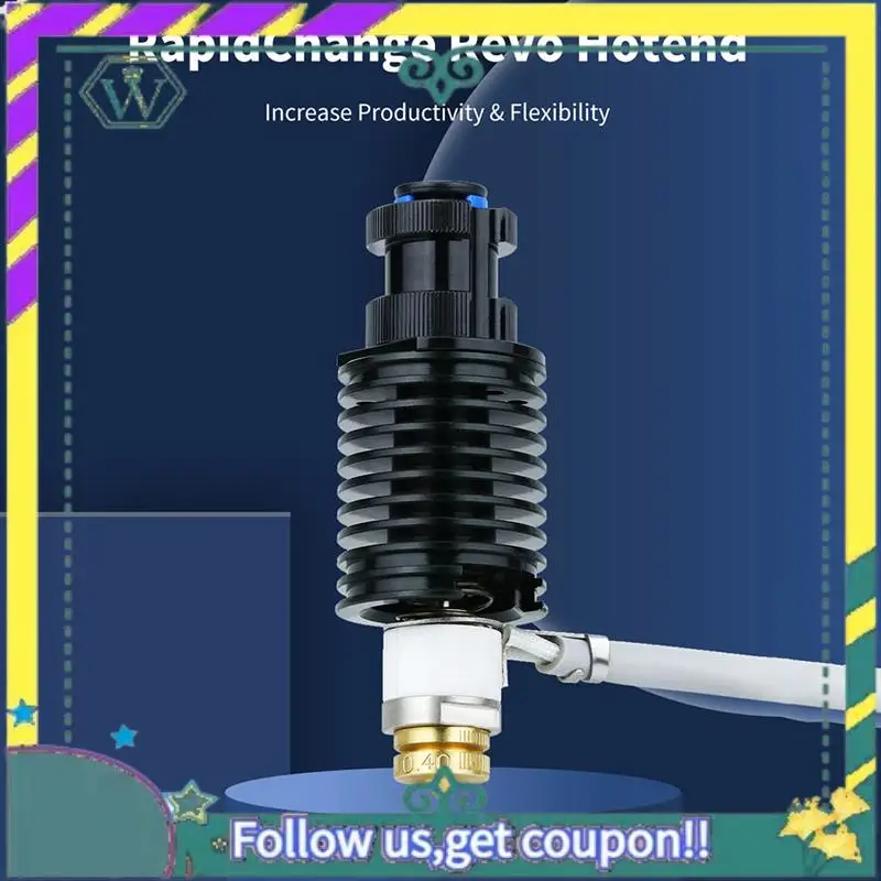 A28Q-For E3D Revo Hotend Kit V6 المبرد النحاس فوهة التدفئة الأساسية 104Nt الثرمستور ل E3D Revo ثلاثية الأبعاد أجزاء الطابعة الوصول #2