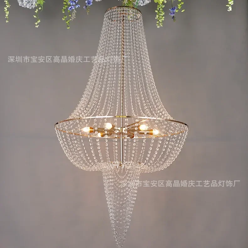 Premium Vintage Crystal Chandelier Ceiling Light Shade Drop Light Easy Fitting Charlotte Pendant Lampshade Without cord kit