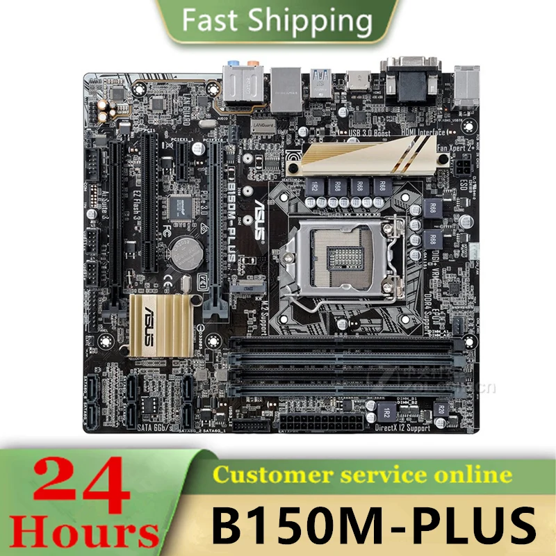 

Intel B150 B150M-PLUS motherboard Used original LGA 1151 LGA1151 DDR4 64GB USB2.0 USB3.0 SATA3 Desktop Mainboard