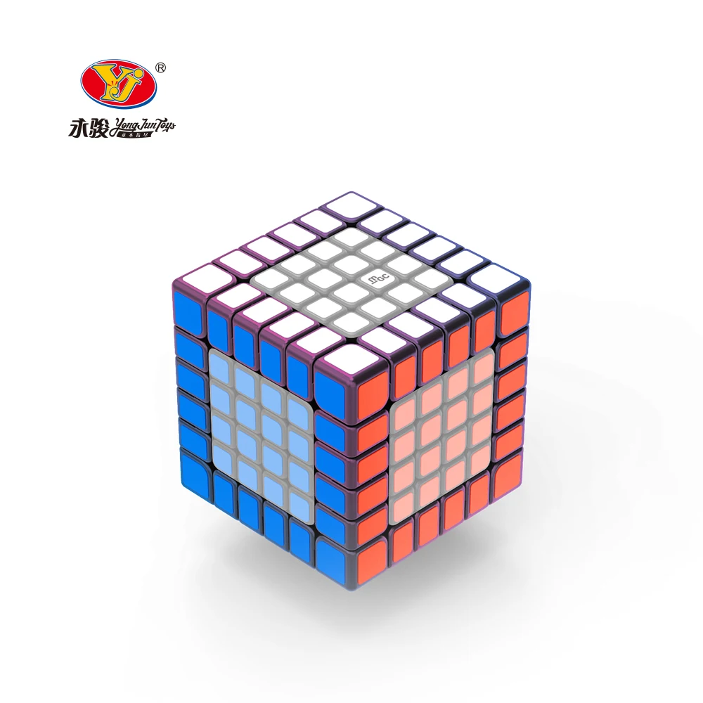 YJ MGC 6X6 M المغناطيسي ماجيك سرعة مكعب ستيكيرليس المهنية ألعاب متململة MGC 6 6X6M كوبو ماجيكو لغز
