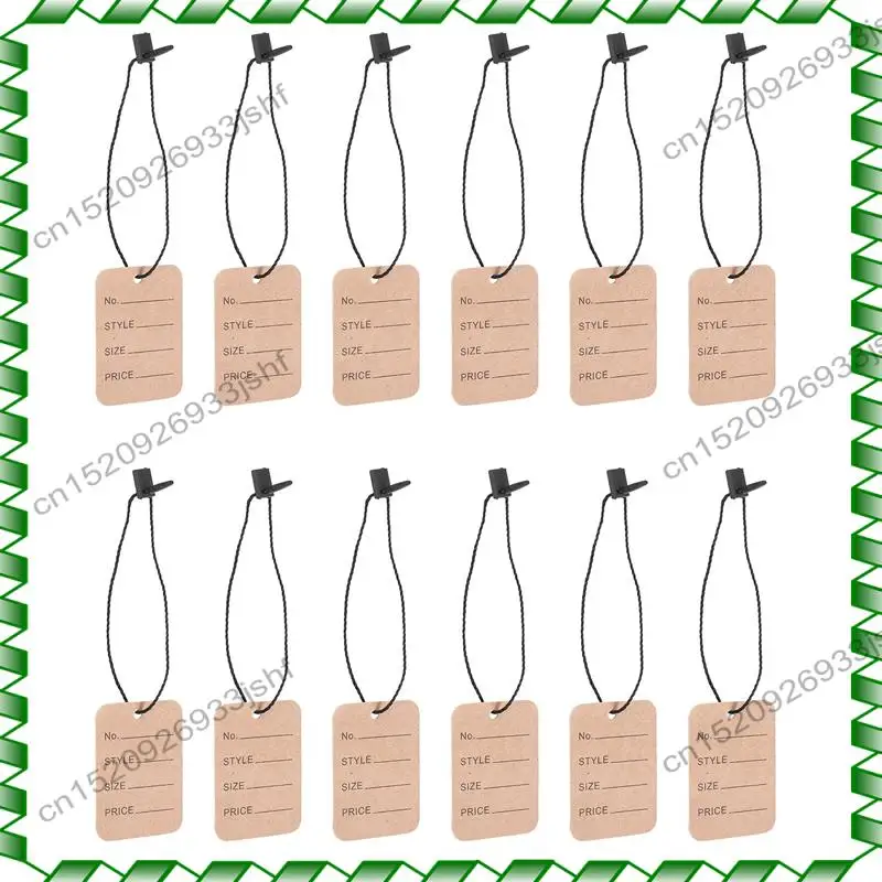 -BOFF 1000 قطعة من علامات الأسعار وسلسلة علامات التعليق، علامات الملابس لعلامات وضع علامات الملابس، علامات غير مقوية، علامات المتجر #3