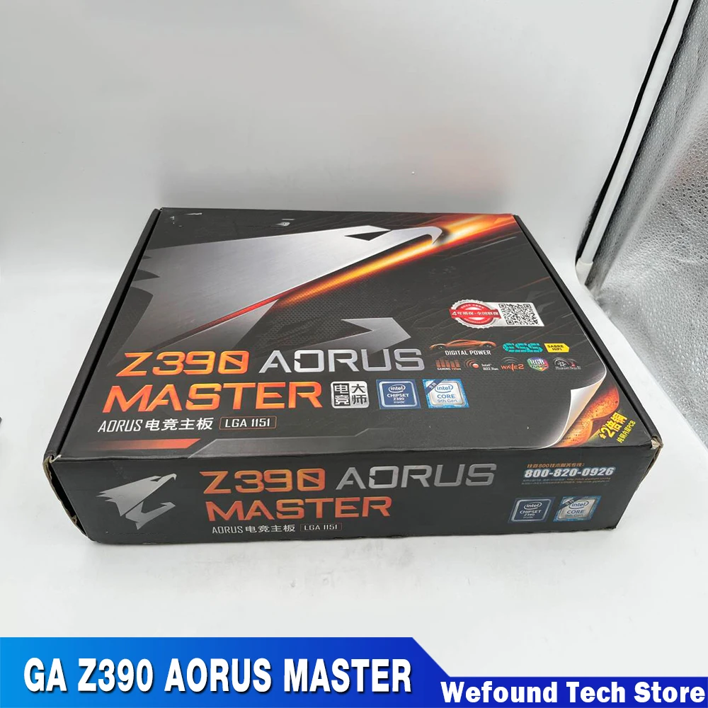 LGA 1151 DDR4 64GB PCI-E 3.0 ATX Desktop Motherboard  GA Z390 AORUS MASTER For Gigabyte