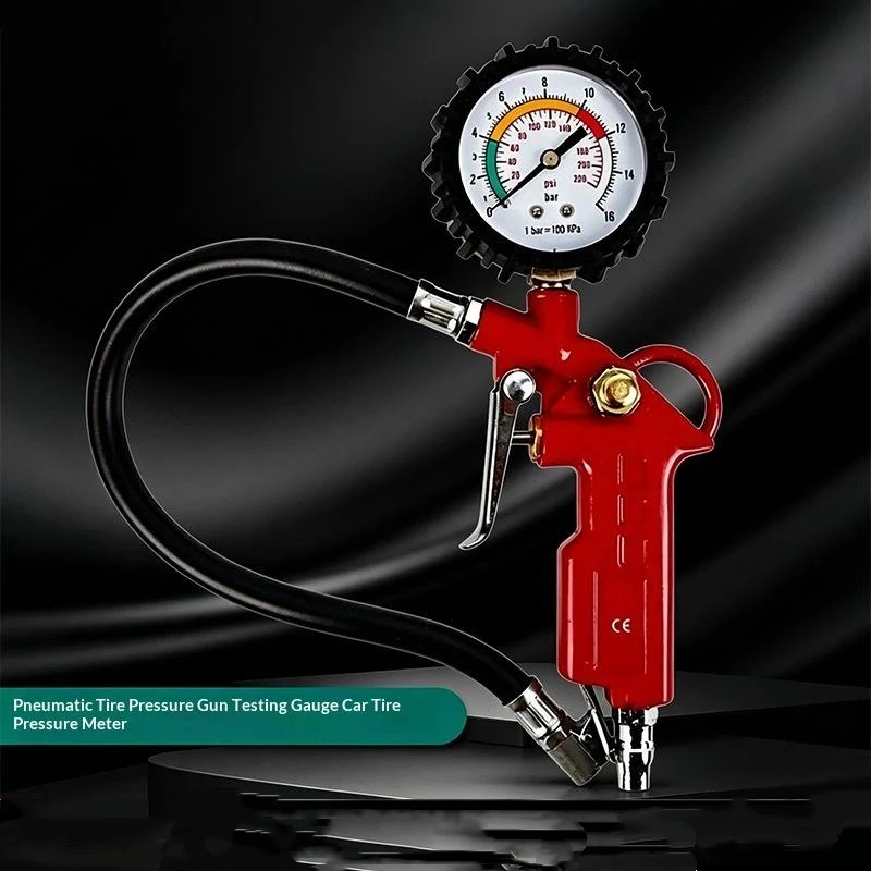 Compact Interface Tire Pressure Gauge High Sensitivity for Car Motorcycle SUV Inflator Pump Road Trip Tire Repair