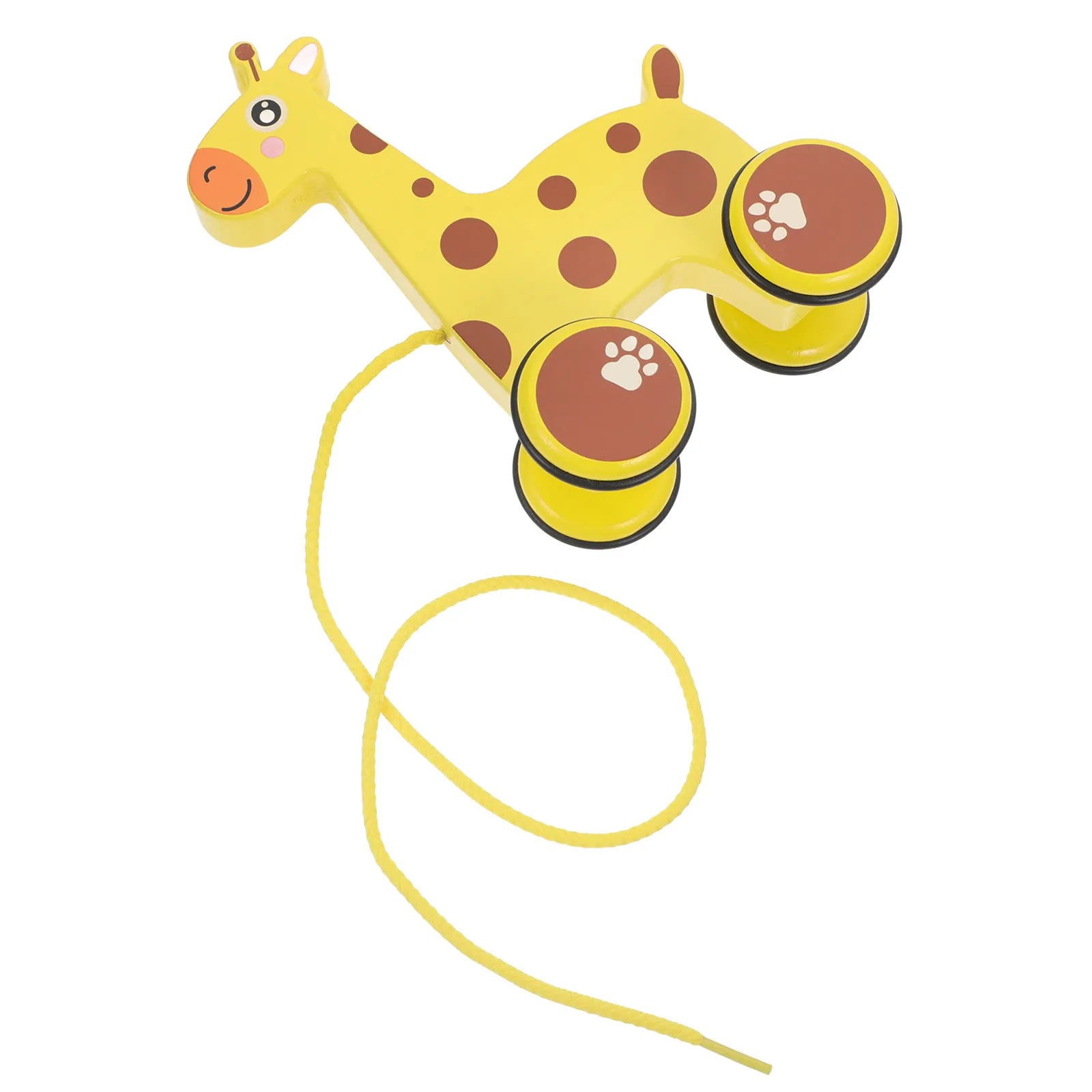 1Pcs Baby Toddler Traction Pull Giraffe Animal Walking Play Educational Development Fun Gift Traction Toy Pull Toy