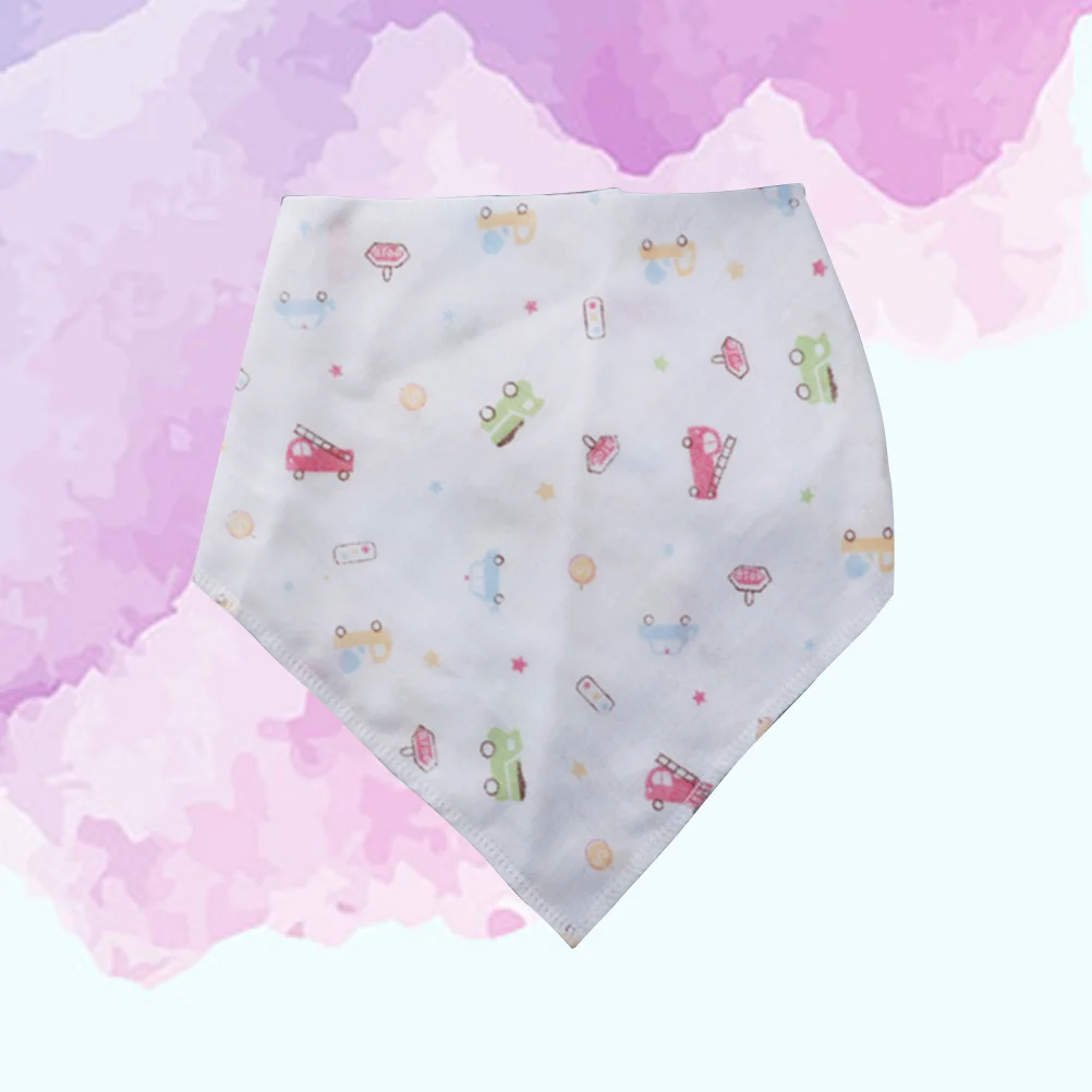 One Sided Printed Cotton Drool Bibs 30x30cm Double Layer Absorbent Gauze Towel for Baby and Toddler Cotton Drool Bibs