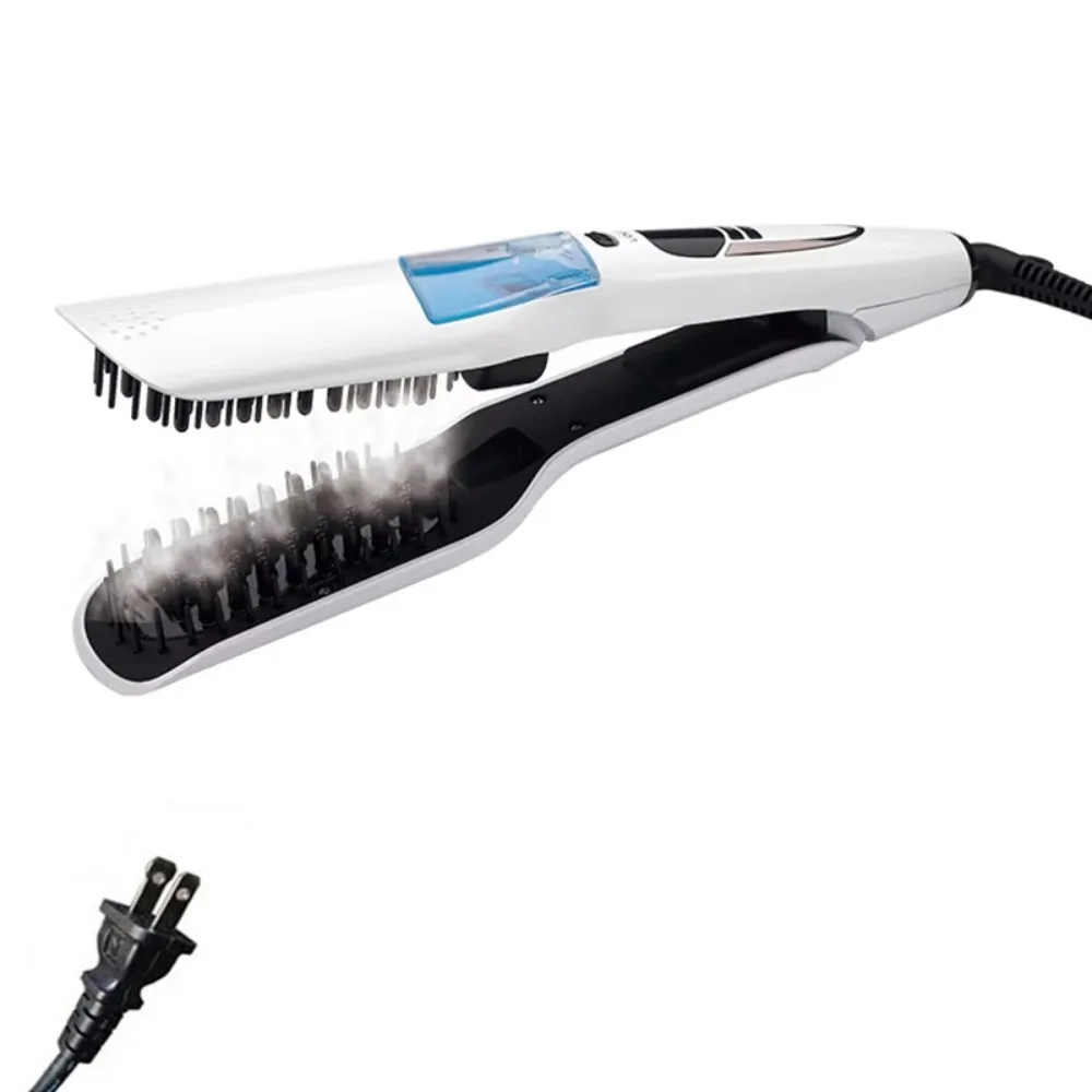 

LCD Display Steam Hair Straightener PTC Heated Scalable Electric Hair Straightener Anti-scald Adjustable Temperature