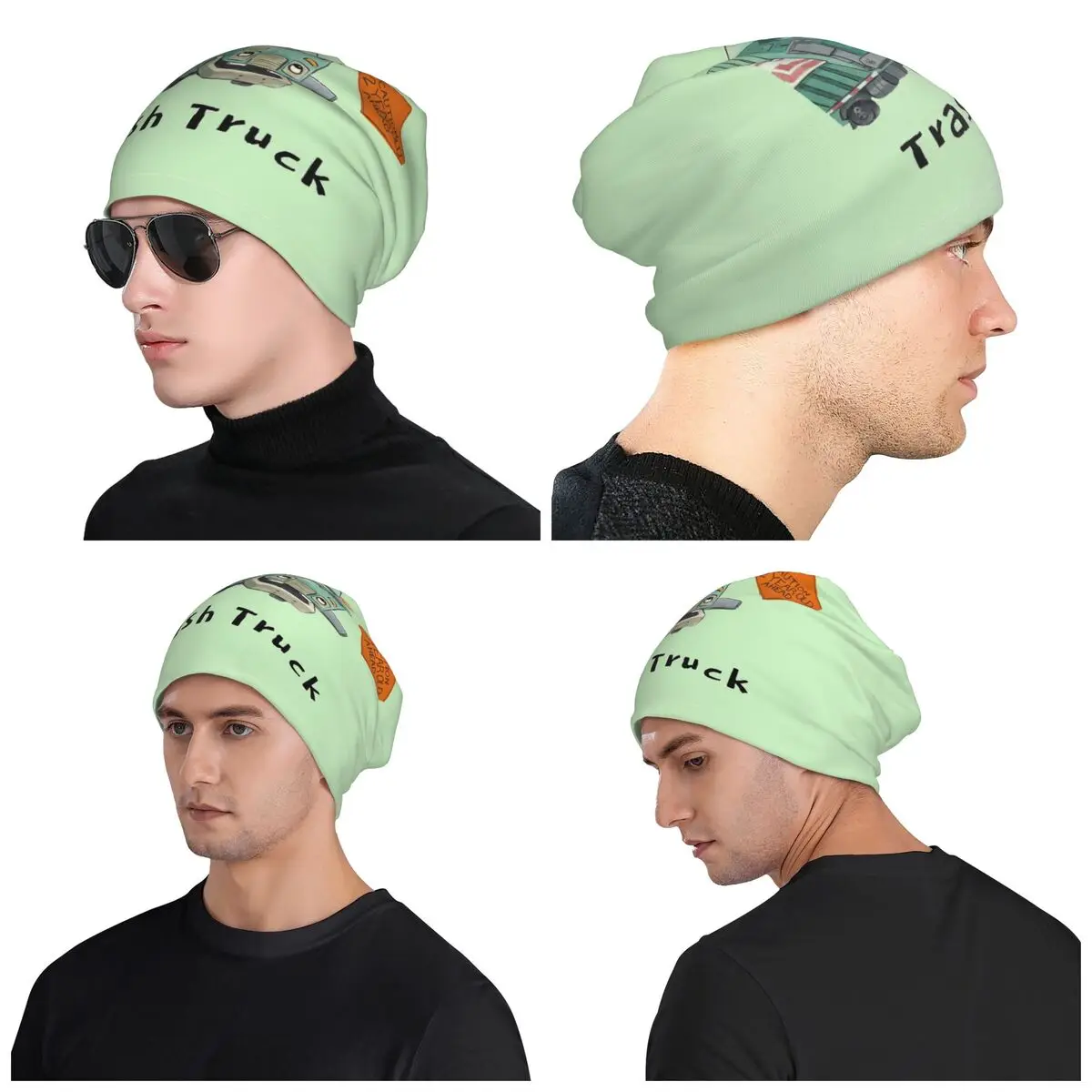 

Trash Truck Cartoon Netflix Men Women Adult Beanies Caps Knitted Bonnet Hat Warm Fashion Autumn Winter Outdoor Skullies Hats