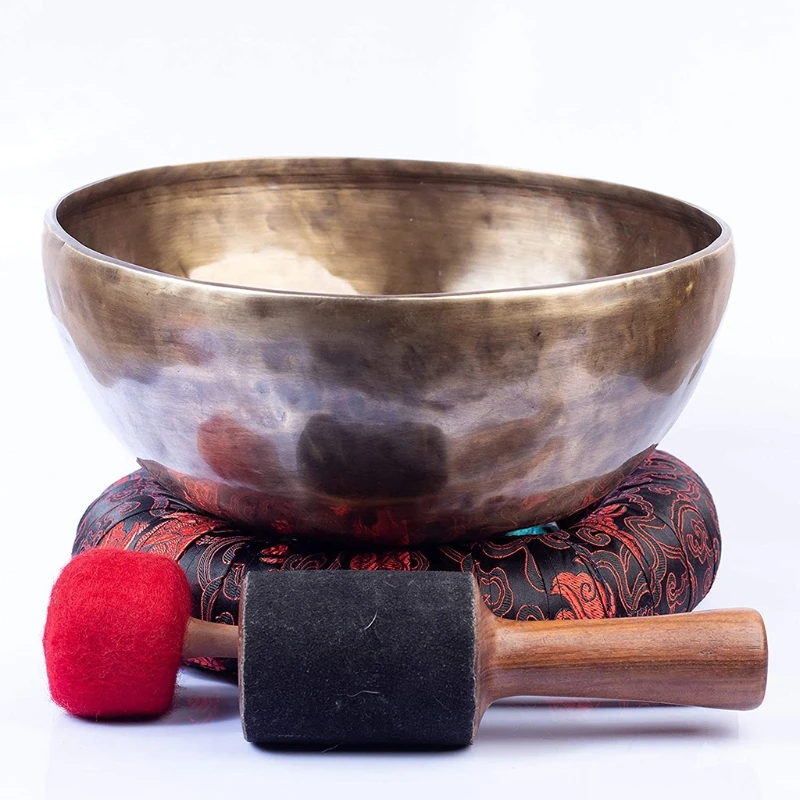 Psychology Spiritual Gifts Singing Bowl Mallet Wool Felt Hammer with Handle Buddhist Meditation Tibetan for Women Men