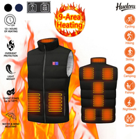 9 Areas Heated Vest Jacket Men Winter Electrically Thermal Hiking Warm Jacket Sportswear Heated Vest Heating Jacket Warm Vest