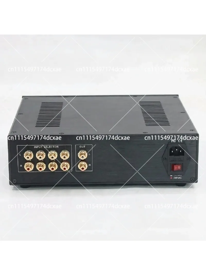 12AU7 / ECC82 Vacuum Tube Stereo Preamplifier, Remote Control HiFi Audio Pre-Amp Reference Circuit Design