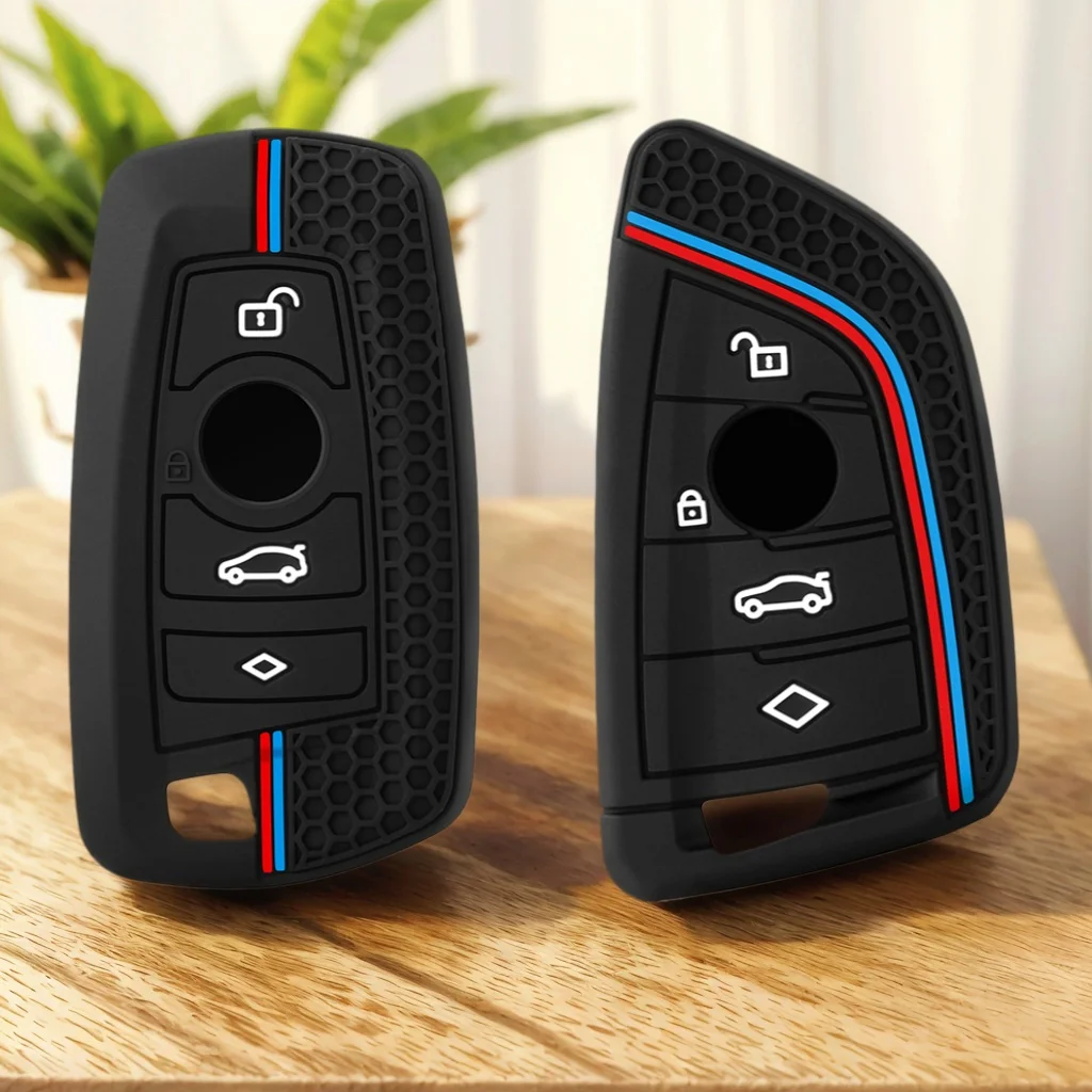 Custodia in silicone per chiave auto Fob per BMW F10 F20 F30 G20 G30 F15 F16 G01 G02 G05 X1 X3 X4 X5 X6 1 3 5 7 Serie G07 F34 Borsa chiave