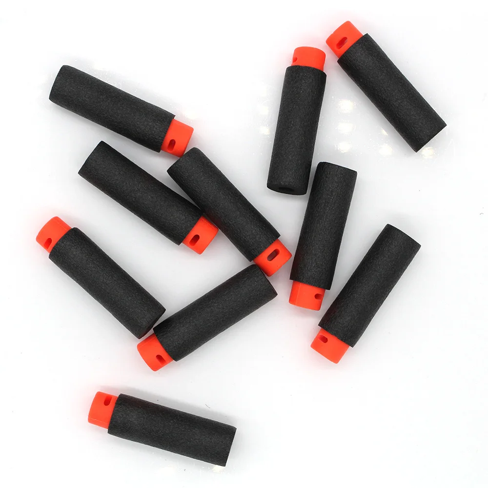 Playful Bag 4.6x1.3cm Soft Foam Bullets EVA Sponge Dart Ammo Refill for Toy Guns Safe Shooting Game Accessories QJ87