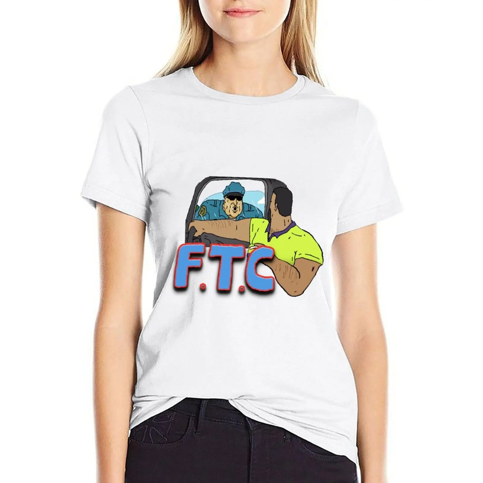 

FTC - Film the Cops T-shirt Aesthetic clothing summer clothes lady clothes oversized workout shirts for Women