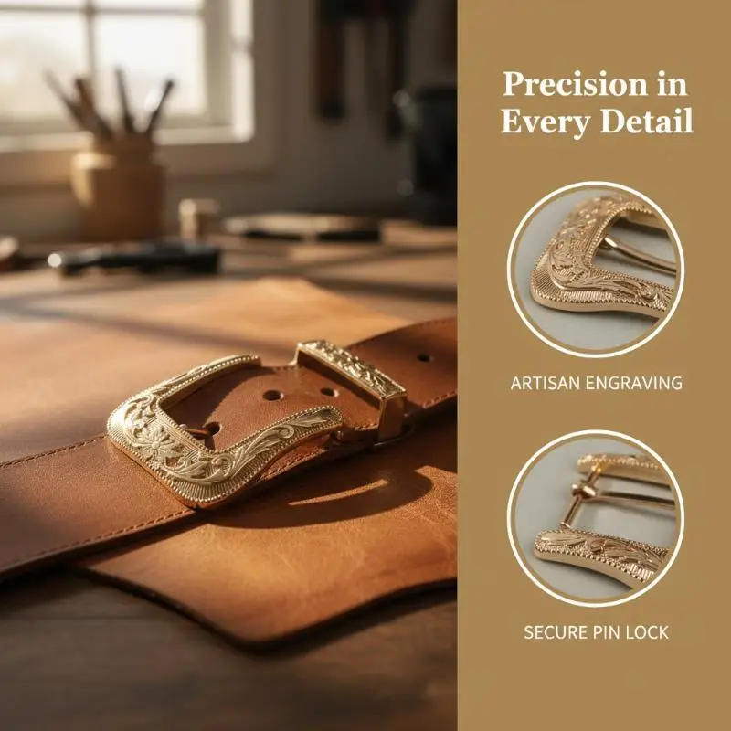 1/2Sets Antique Vintage Style Belt Buckle Metal Floral Engraved Classic Pin Clasp For Jeans Leather Festive Costume Accessory