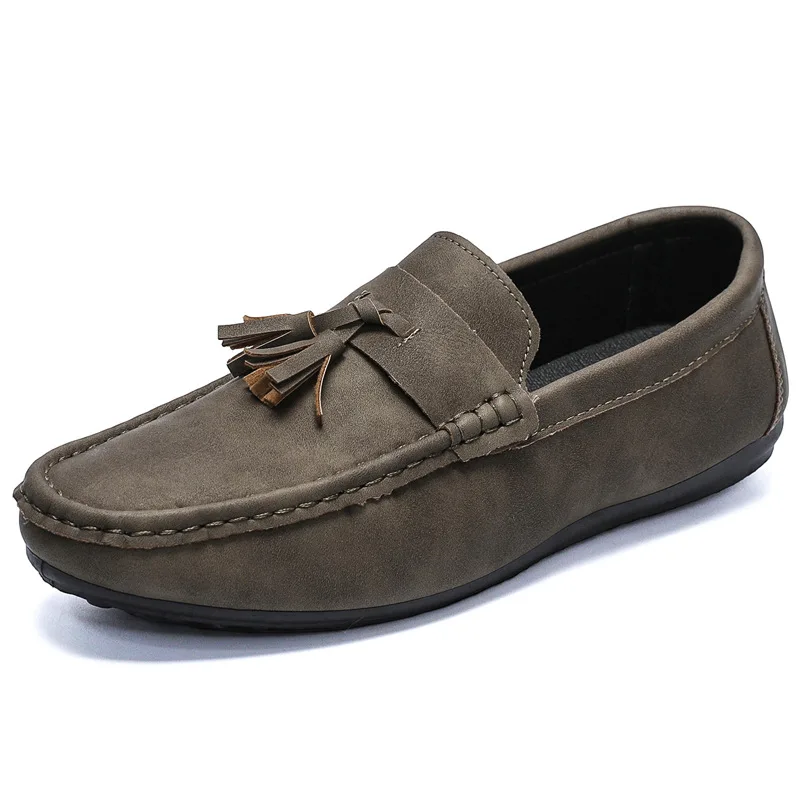 

Брендовые мужские лоферы, новинка 2024, мужская повседневная обувь, универсальная обувь для вождения на плоской подошве, элегантная мужская деловая обувь, модная социальная обувь на мягкой подошве