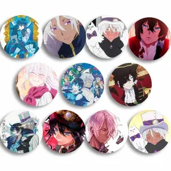 Cute Anime The Case Study of Vanitas Round Brooch Pins Manga Figure Round Lapel Pin Cartoon Cosplay Badge DIY Backpack Accessory