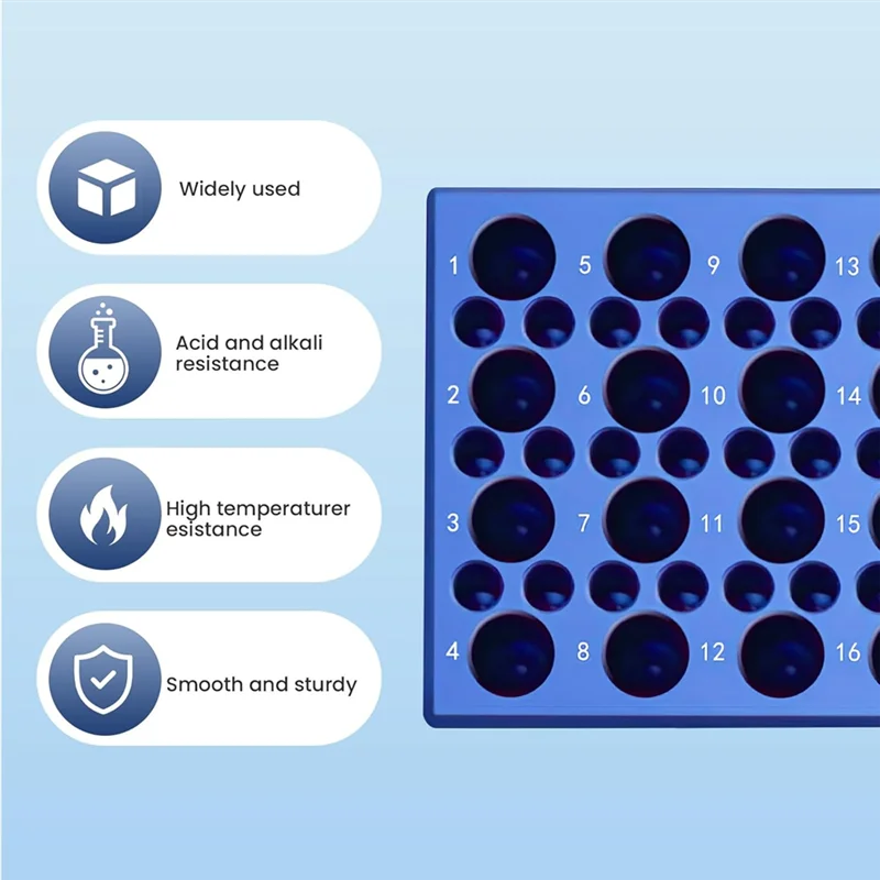 مبرد أنبوبي مزدوج الحجم من الألومنيوم قابل لإعادة الاستخدام من BISM (24+36 آبارًا) - مثالي لأنابيب الطرد المركزي 0.2 مل، 1.5 مل، 2 مل حمام الثلج #6
