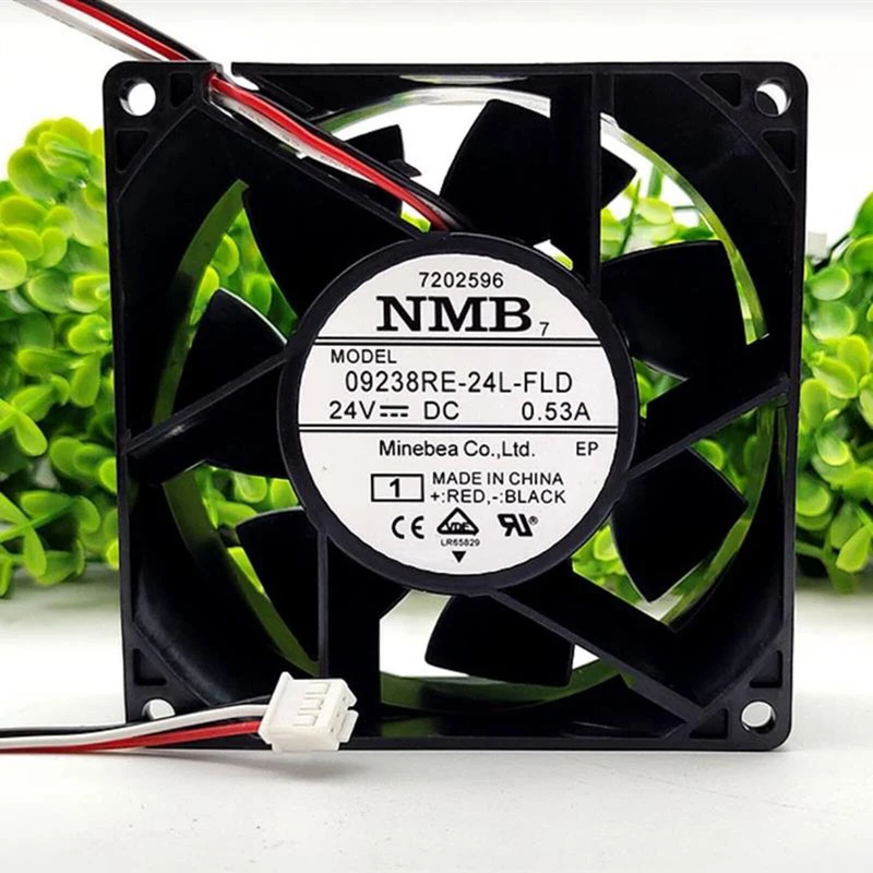 

Y+1PCS New for NMB 09238RE-24L-FLD DC24V 0.53A 3-Pin Inverter Cooling Fan#QW