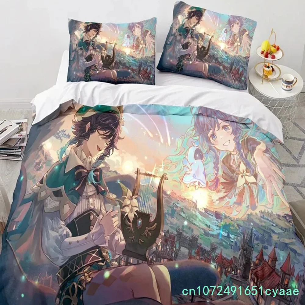Game Anime Home Textile Quilt Cover Pillow Case Boy Girl Home Bedding Set, Bedroom Decoration, Comforter Sets Exquisite Gifts
