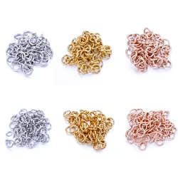 200pcs Stainless Steel Wholesale Open Circle Jump Rings Necklace Bracet Pendant Charms Connectors Diy Jewelry Crafts Accessories