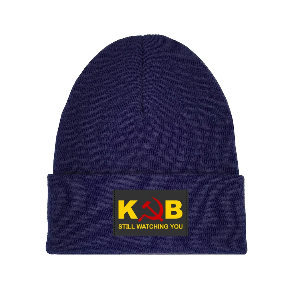 KGB Still Watching You Knitted Caps Unisex Winter Hats Warm Cap Skullies KGB Beanies Hat MZ-073