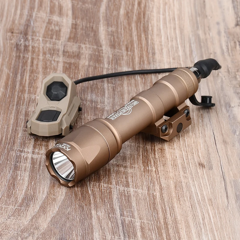 Wadsn Tactical M600C Metal Flashlight M300 Hunting Scout Light UNAXON Dual Function Pressure Switch Fit 20mm Rail Mlok Keymod